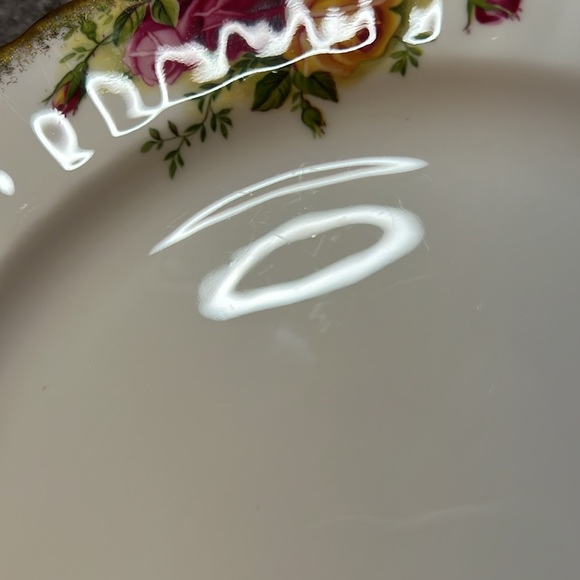 SALAD / DESERT PLATE OLD COUNTRY ROSES ROYAL ALBERT BONE CHINA ENGLAND 1962 VTG - Picture 11 of 12